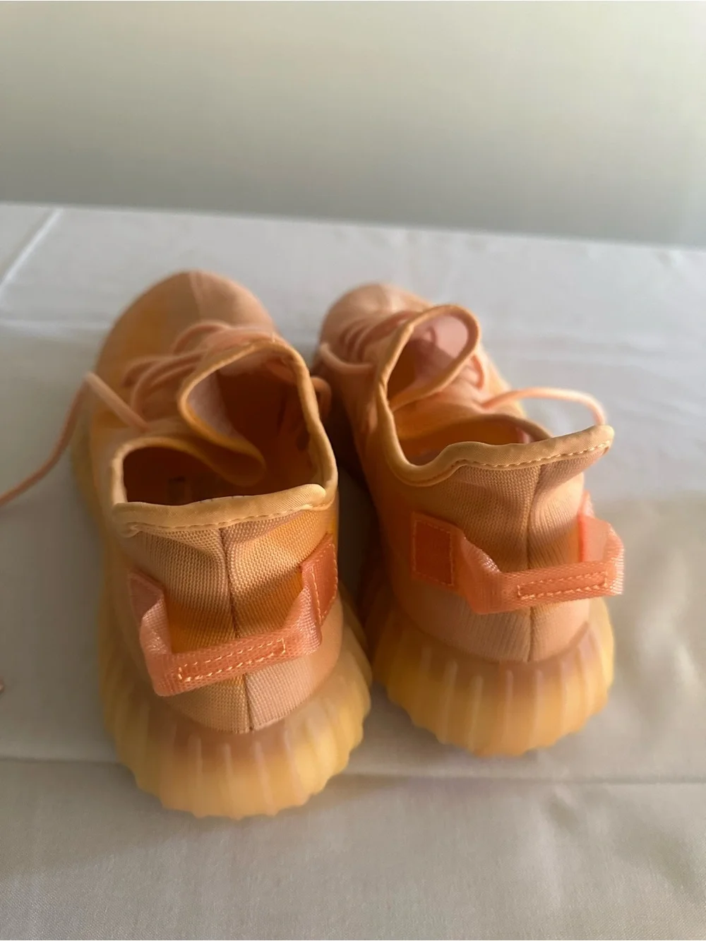 Yeezy Boost 350 V2 Orange/Peach Athletic Sneakers